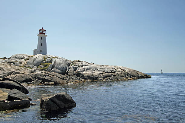 istock Peggy's Cove Lighthouse, A Popular Nova Scotia Tourist Attraction 618751546