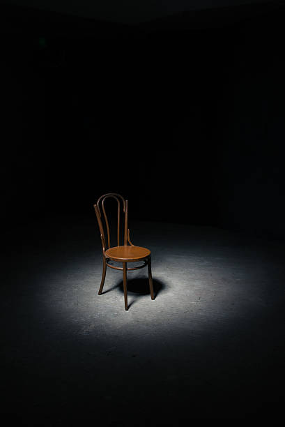 istock Lonely chair at the empty room 618752478
