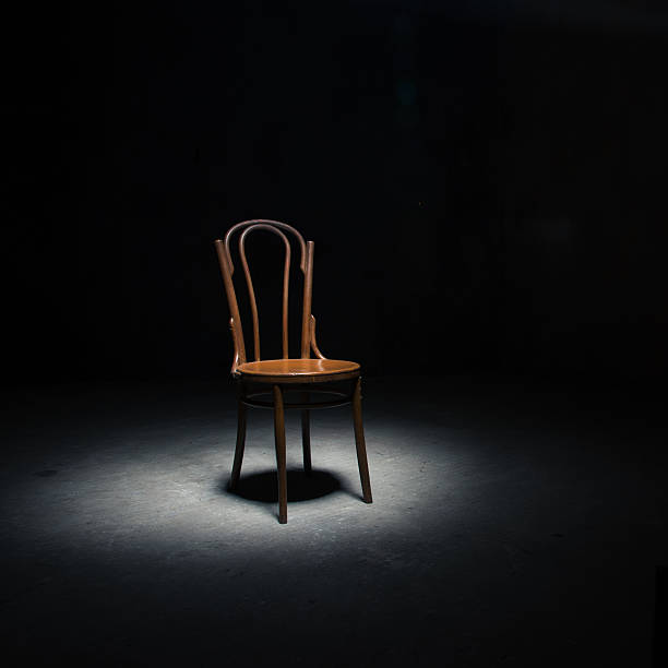 istock Lonely chair at the empty room 618753128