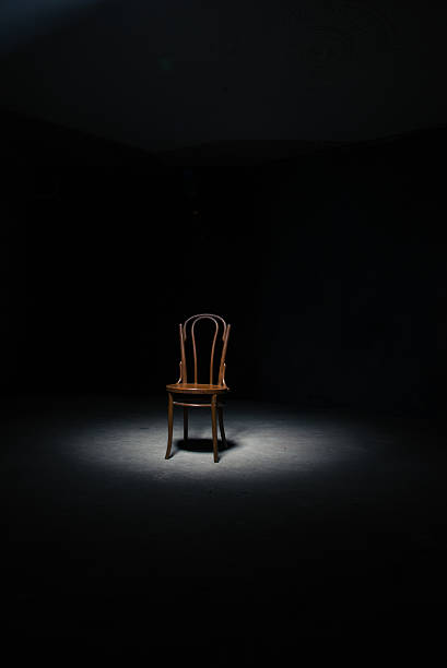 istock Lonely chair at the empty room 618753180