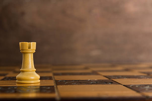 Chess photographed on a chessboard Chess photographed on a chessboard chess rook stock pictures, royalty-free photos & images