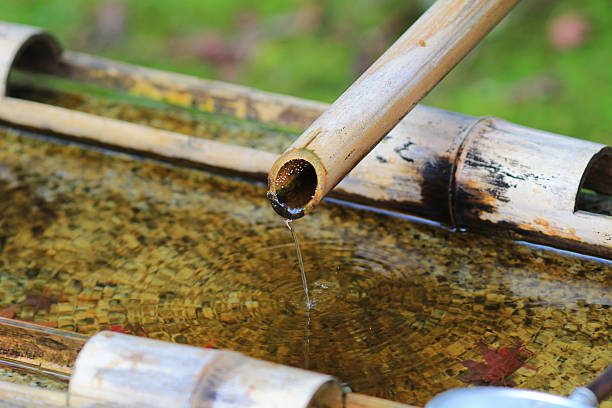 istock Basin for hand washing in Kyoto, Japan. 618757838