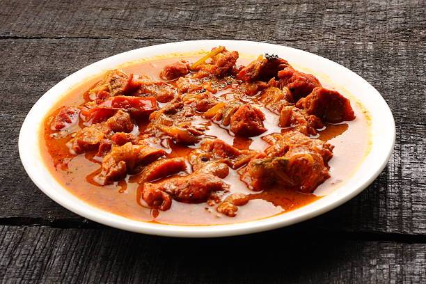 mutton roast curry dish - rost island imagens e fotografias de stock