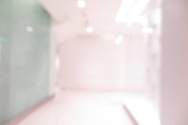 istock Abstract shopping plaza mall interior, modern market, blur background 618759006