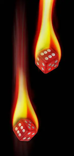 Photo of Dice on Fire.