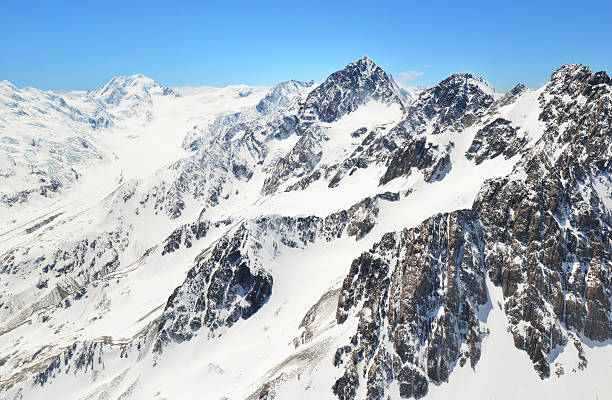 istock landscape of Mount cook from helicopter. 618760534