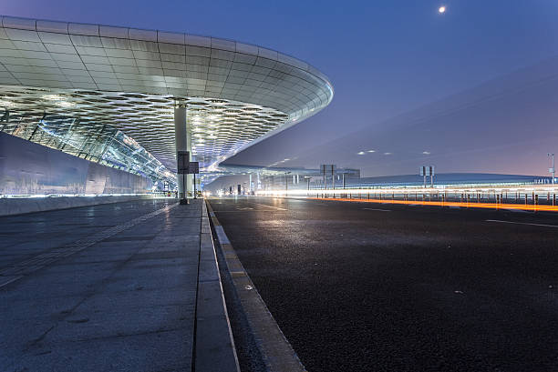 istock motion airport traffic at night 618762960