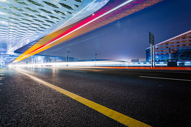 istock motion airport traffic at night 618763066