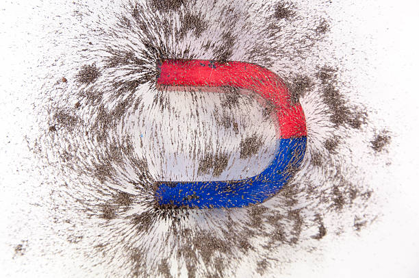istock Magnetic Field. Science Magnetic Field. Physics magnetic field. 618763436