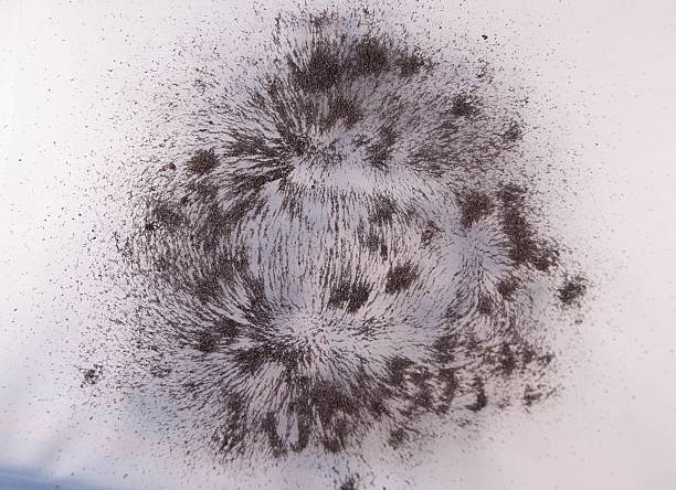 istock Magnetic Field. Science Magnetic Field. Physics magnetic field. 618763478