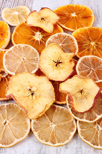 istock Slices of dried lemon, orange and apple 618763802