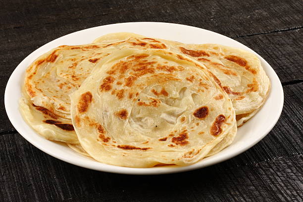 Famous Asian flat bread known as Parathas,