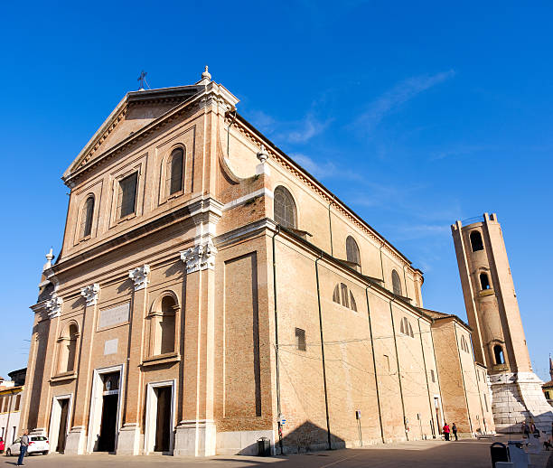 comacchio cathedral san cassiano emilia romagna italy - comacchio bildbanksfoton och bilder