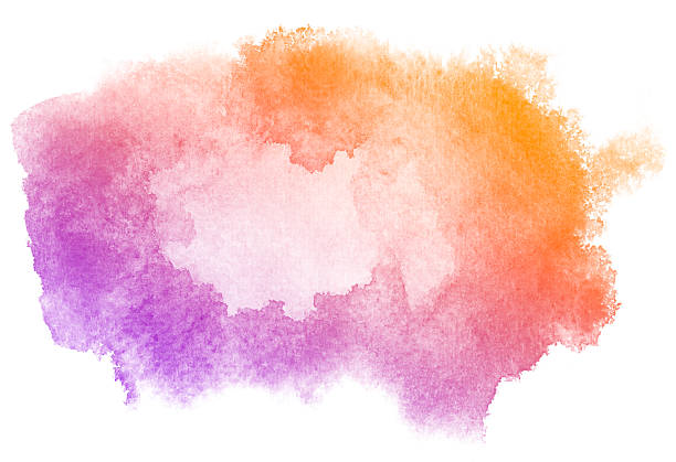 istock Abstract purple watercolor background. 618765474