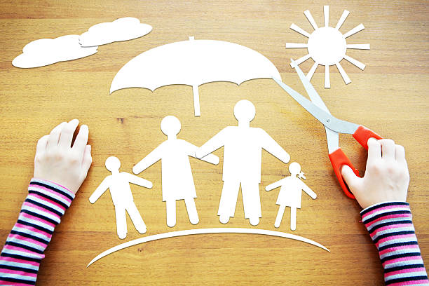 istock Little girl dreaming about safe and large amicable family 618765720