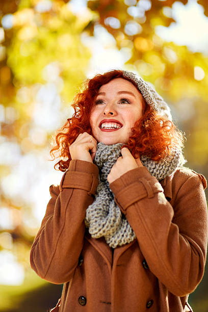 istock Cheerful woman in nature 618827208