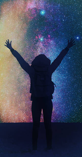 istock Girl watching the stars. 618829496