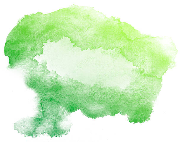 istock Abstract green watercolor background. 618832320