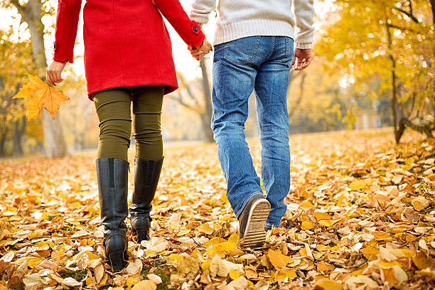 istock Back view of couple holding hands 618832834