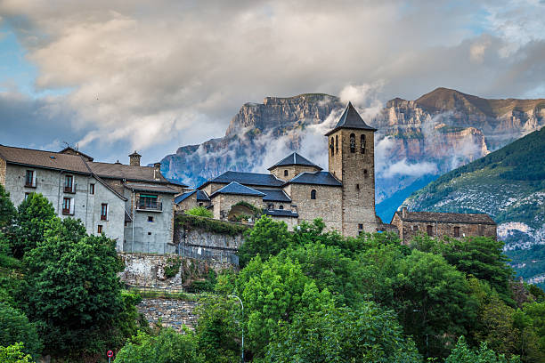 istock Torla town in Ordesa National pakr in the spanish pyrenees. 618832994