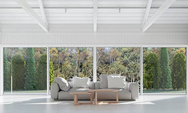 istock white living room and the garden 618836400