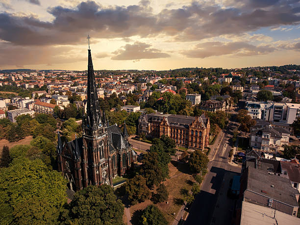 istock gera aerial view Johanniskirche town church 618837230