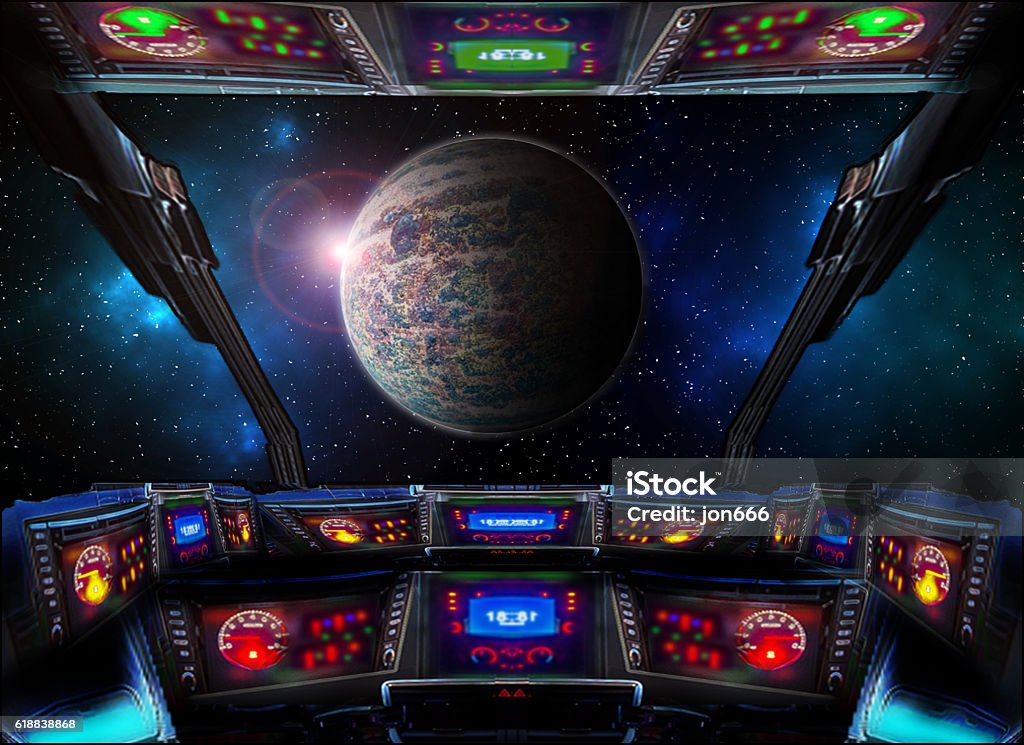 Planet G. - Lizenzfrei Cockpit Stock-Foto