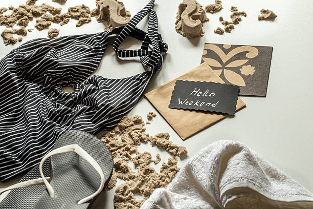 istock still life of beach items, leisure 618842746