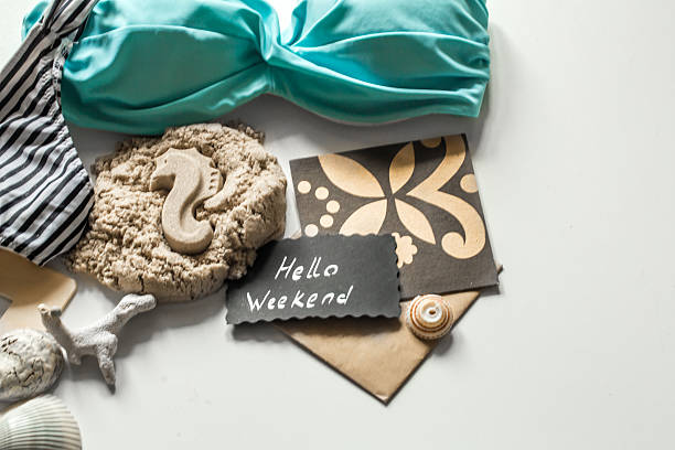 istock still life of beach items, leisure 618842804