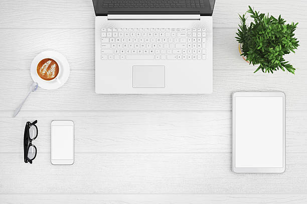 istock Knolling top view of a laptop 618844152