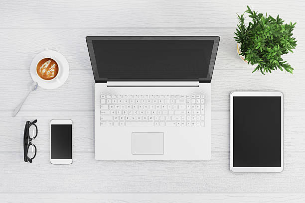 istock Knolling top view of a laptop 618844318