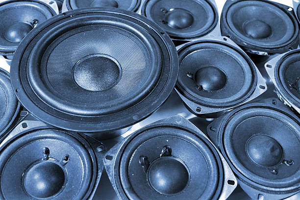 istock Many loudspeakers - woofer and tweeters 618845888