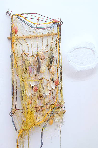 istock Shellfish net in a souvenir shop on mykonos 618847880