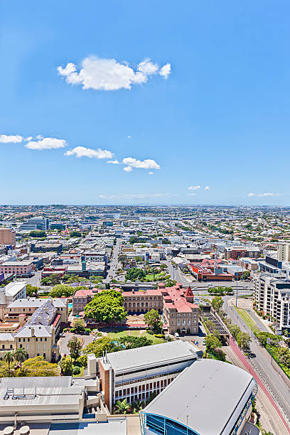 istock Classic city and green trees with roads. 618848160