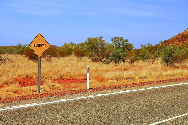 istock Floodway sign in Australia 618848442