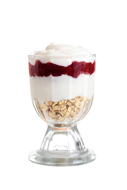 istock isolated strawberry vanilla parfait 618848626