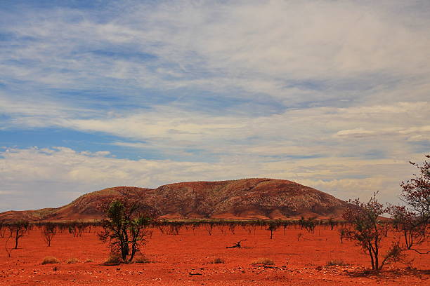 istock Lonely mountain after bushfire in central Australia 618848890