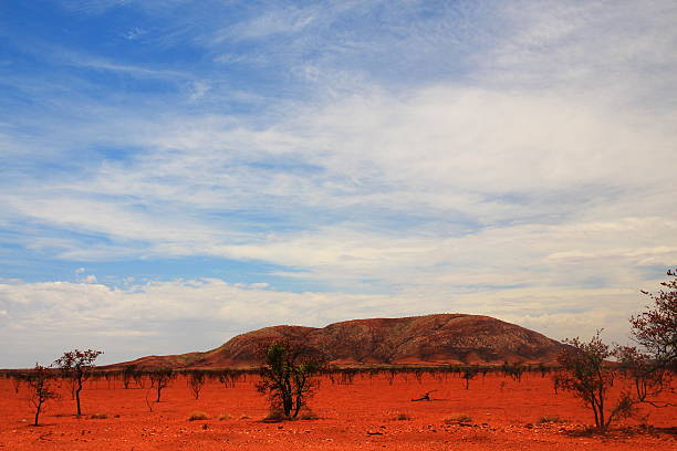 istock Lonely mountain after bushfire in central Australia 618849180