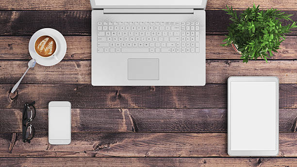 istock Knolling top view of a laptop 618849200