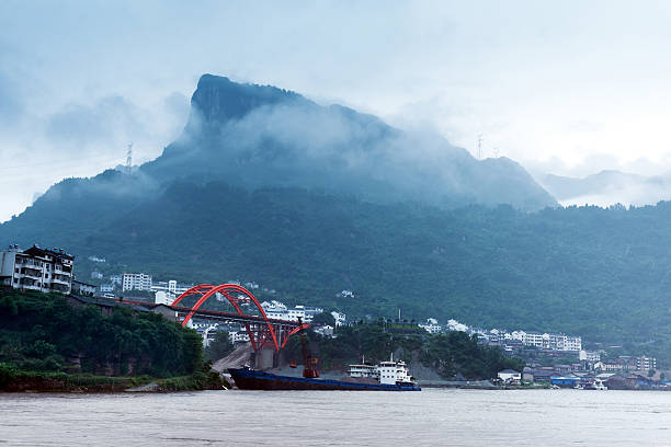 istock China Yangtze River town landscape 618851594