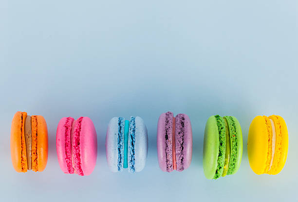 Colored Macarons stock photo