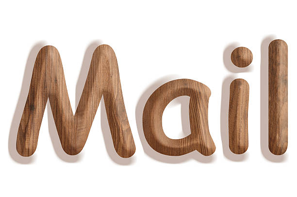istock Business concept: wooden word mail on white background 618857740