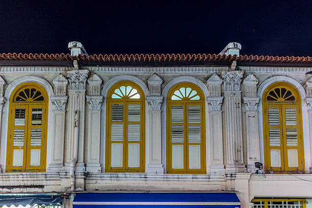istock Windows and balconies in colonial architecture in Singapore - 7 618858108