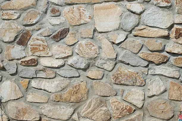 The wall of natural stone - natural background