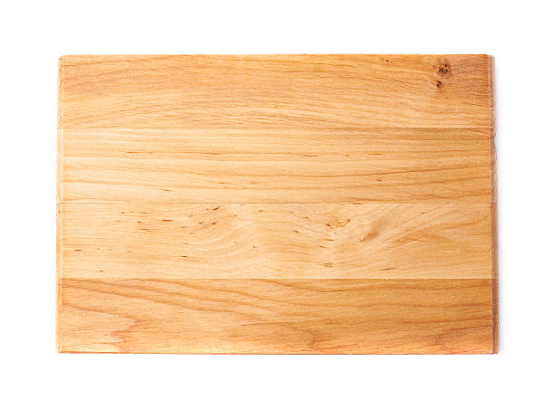 istock Unused wooden cutting board isolated 618862334