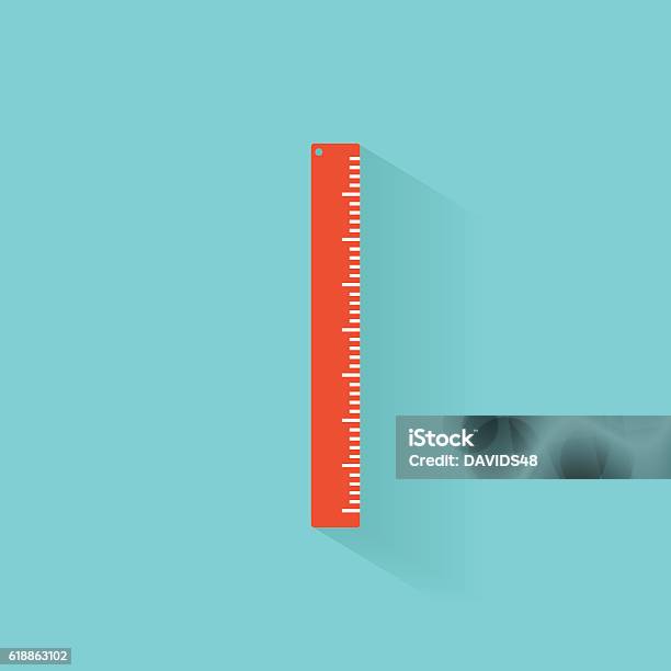 Abstract School Object Stock Illustration - Download Image Now - Ruler, Pencil, Back to School