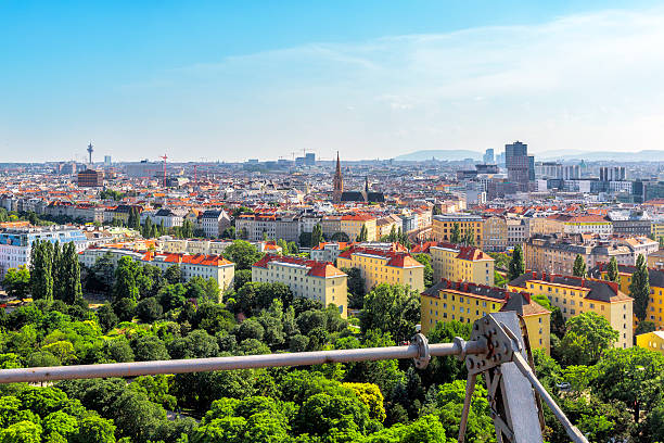 istock View on Vienna  from the top  the Ferris Wheel. 618864472