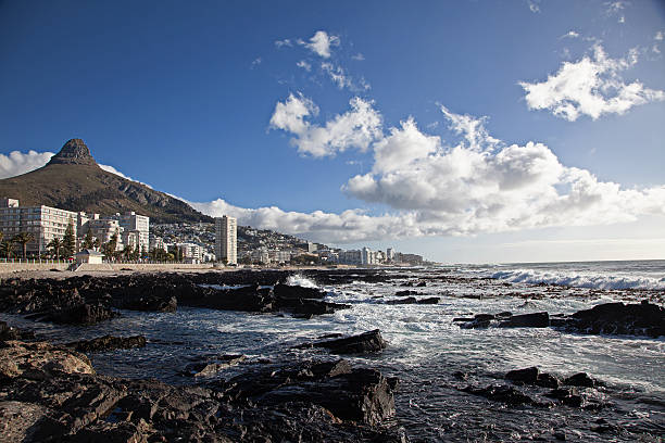 istock Cape Town skyline from Ocean with Lion's Head in background 618864772