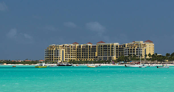 istock The Aruba Coastline from the Sea 618870778