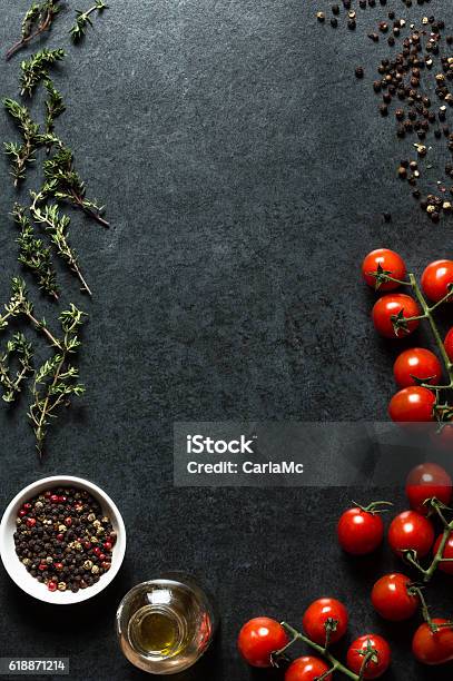 Food Menu Background Stock Photo - Download Image Now - Backgrounds, Black  Background, Food - iStock